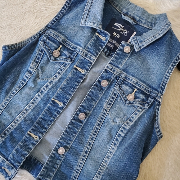 SILVER JEANS denim vest - Picture 4 of 7